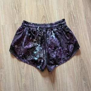 Lululemon hotty hot shorts patterned
